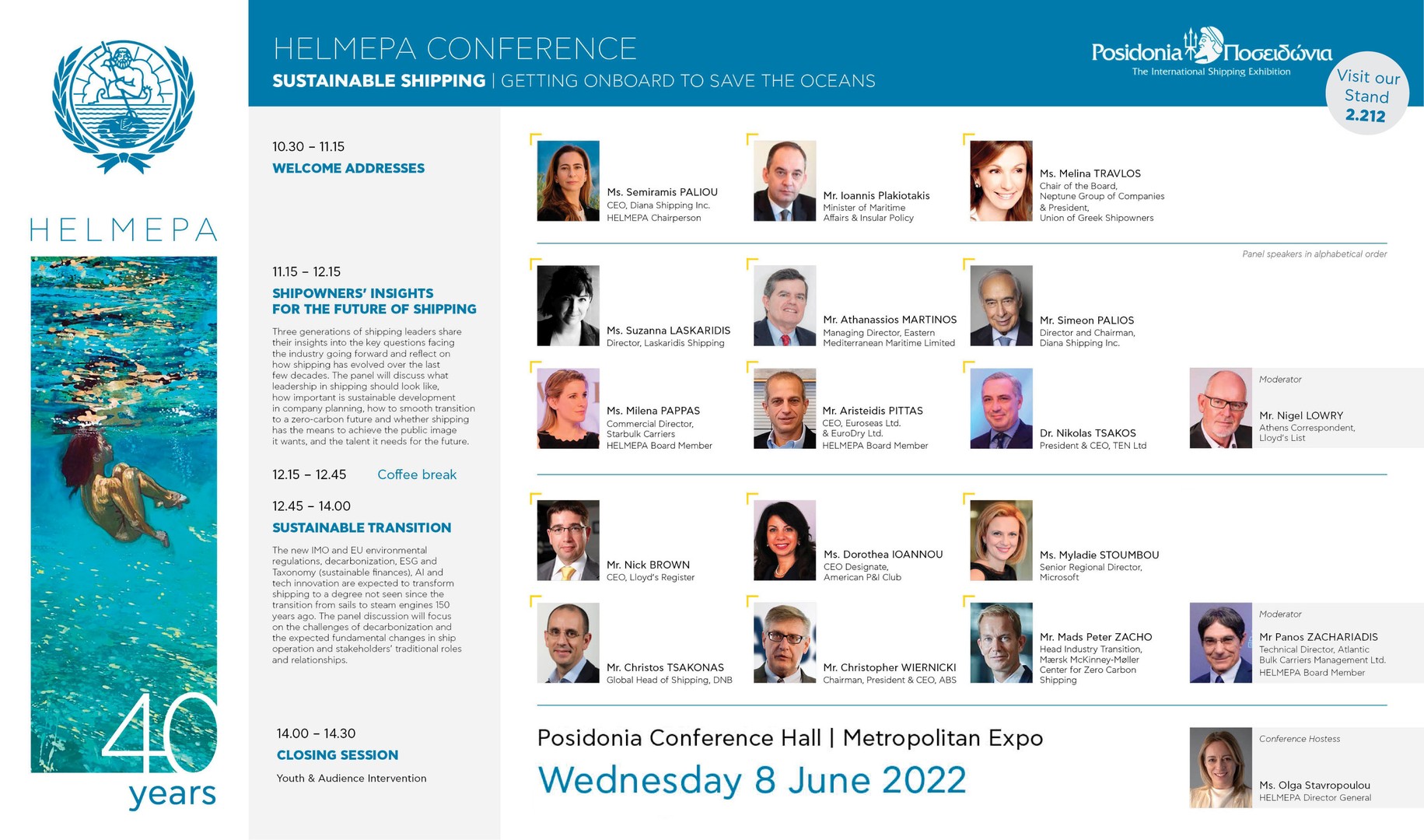 2022 Posidonia Conference Agenda