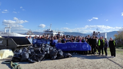 Joint cleanup by HELMEPA, the U.S. Embassy in Greece and the Port Authority of Elefsis at the 2023 European Capital of Culture