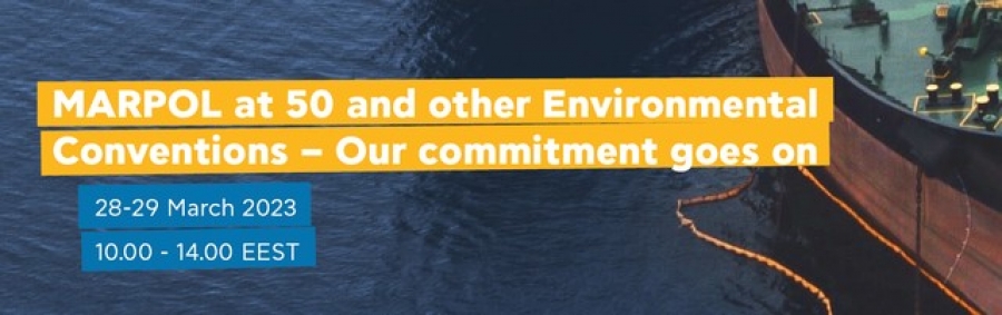 HELMEPA webinar: "MARPOL at 50 and other Environmental Conventions – Our commitment goes on" | 28-29 March 2023